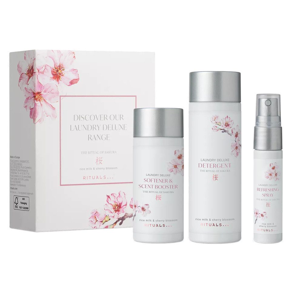 Rituals Pflege-Geschenkset Rituals Sakura Laundry Set, 3-tlg., Verleiht Wäsche einen zarten Duft