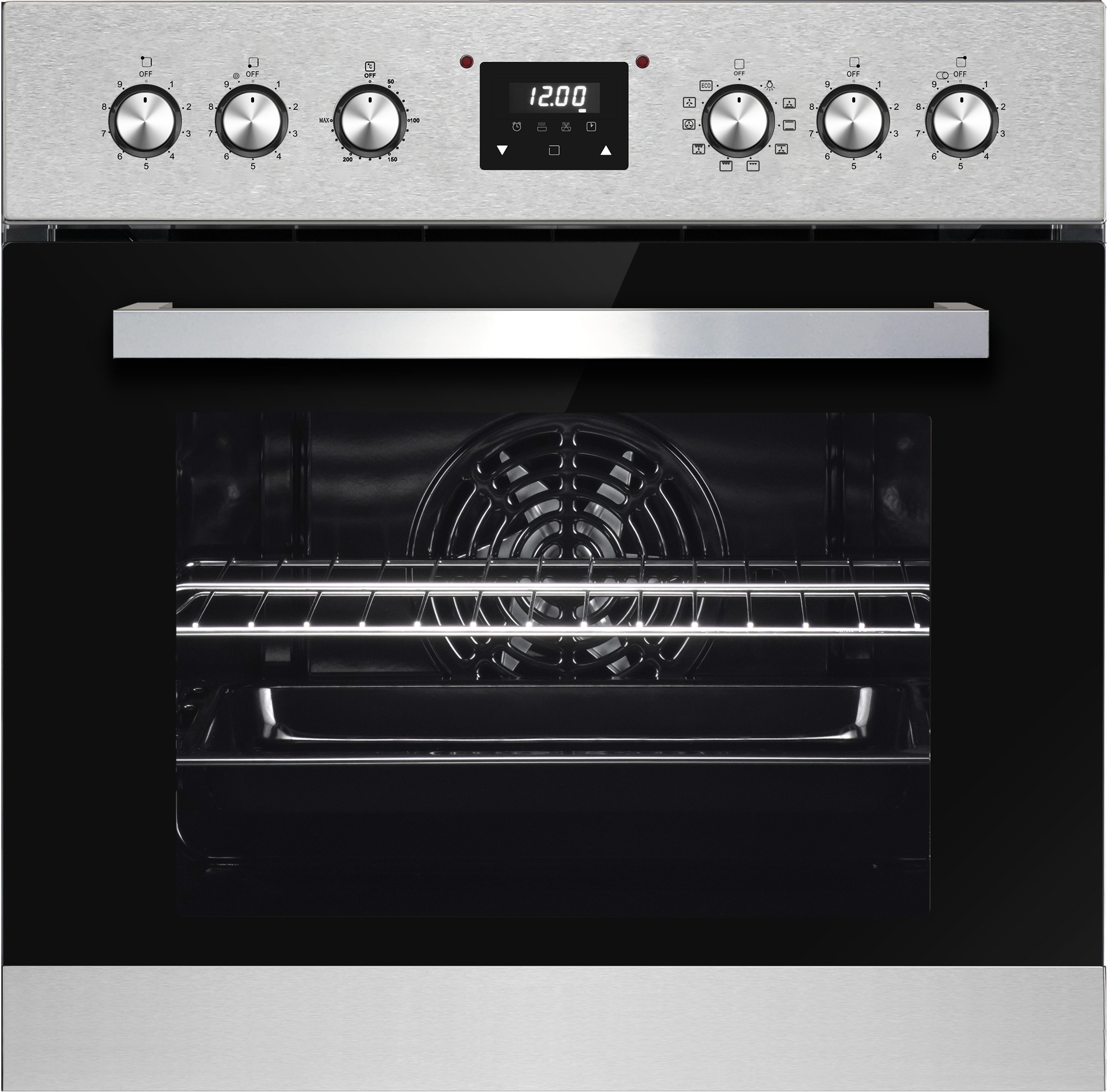 PKM Backofen-Set PKM Einbauherdset EHS8-2KBIX 9 Backofen Funktionen Touch Control, mit 1-fach-Teleskopauszug, Vollglasinnentür Restwärmeanzeige Versenkbare Drehschalter