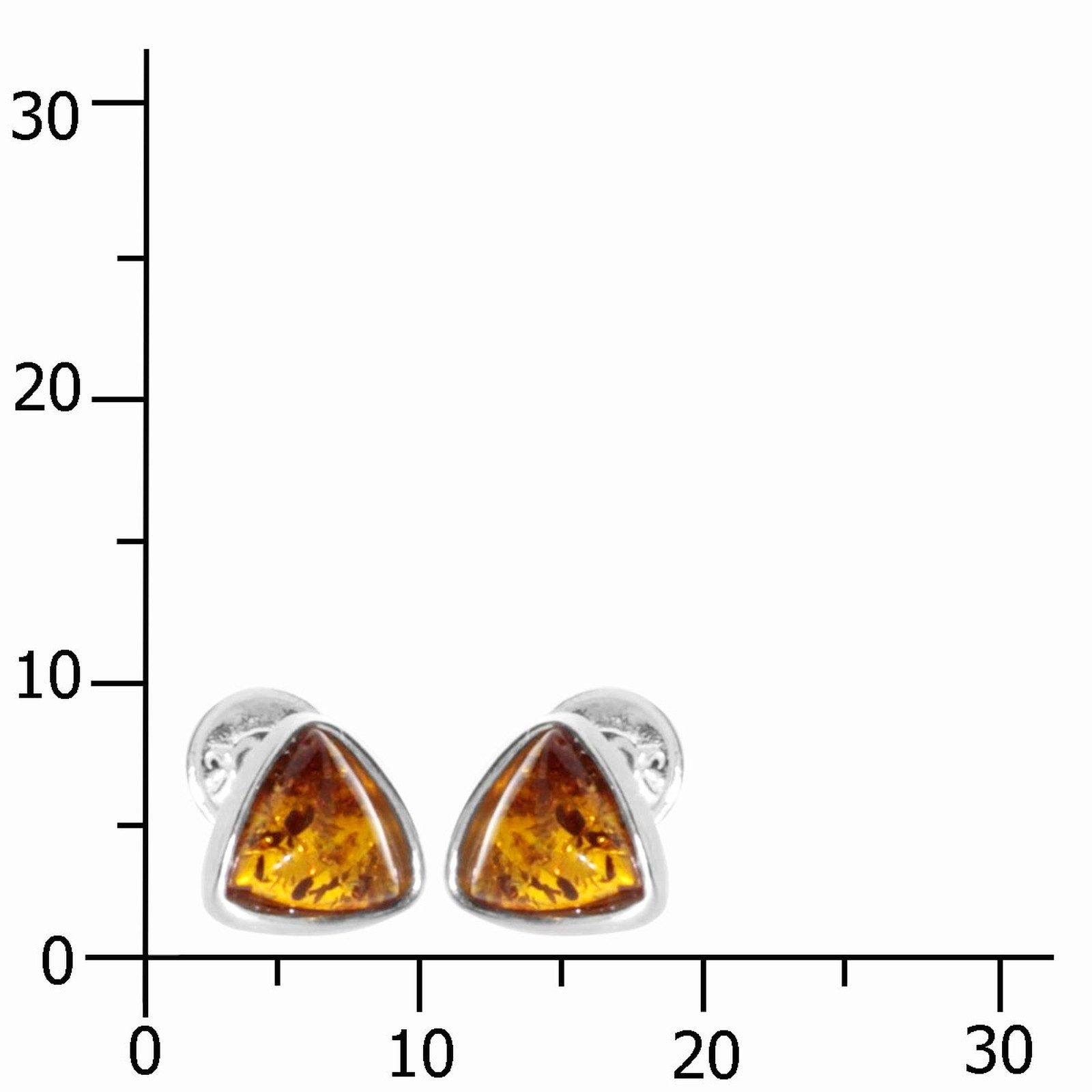 OSTSEE-SCHMUCK Paar Ohrstecker Ostsee-Schmuck Ohrstecker Classic 6x6x6 mm (2-tlg)