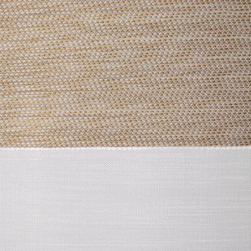 Scheibengardine Mini Flächenvorhang 2280-13 beige weiß 3tlg., Miniflächenvorhang, Clever-Kauf-24, Scheibengardine