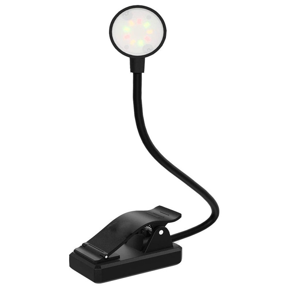 9 Leselampe, GelldG Buchlampe mit Farbtemperatur Schreibtischlampe 4 LED