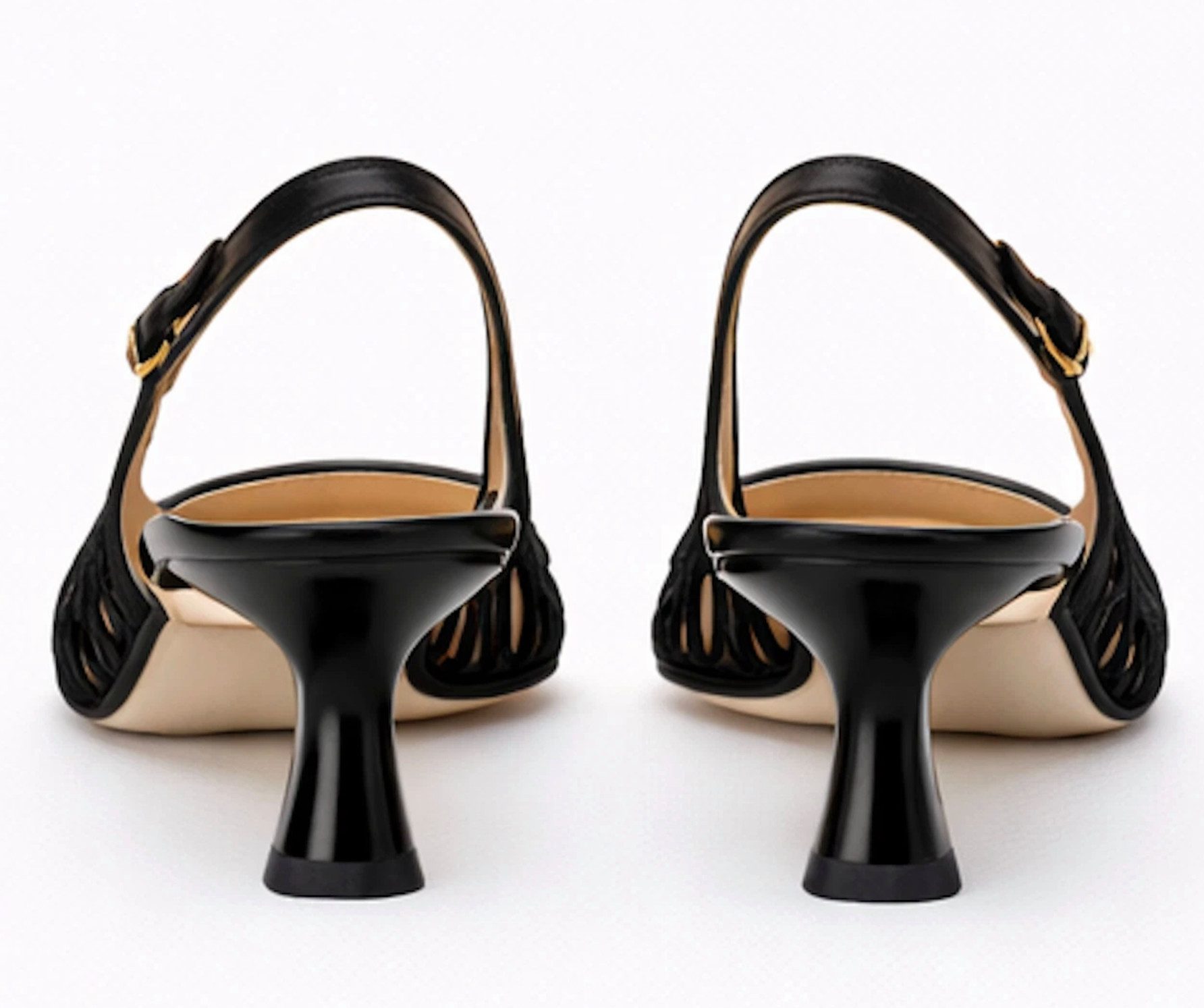 ALBERTA FERRETTI Slingback Pumps Spitze Middle Heels Schuhe Slingpumps Stabiler Halt durch Slingback-Konstruktion