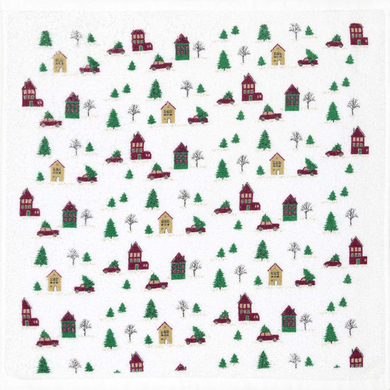 Kracht Geschirrtuch Christmas Town, (Set, 3-tlg., Set), 3er Pack Frottee Kü günstig online kaufen