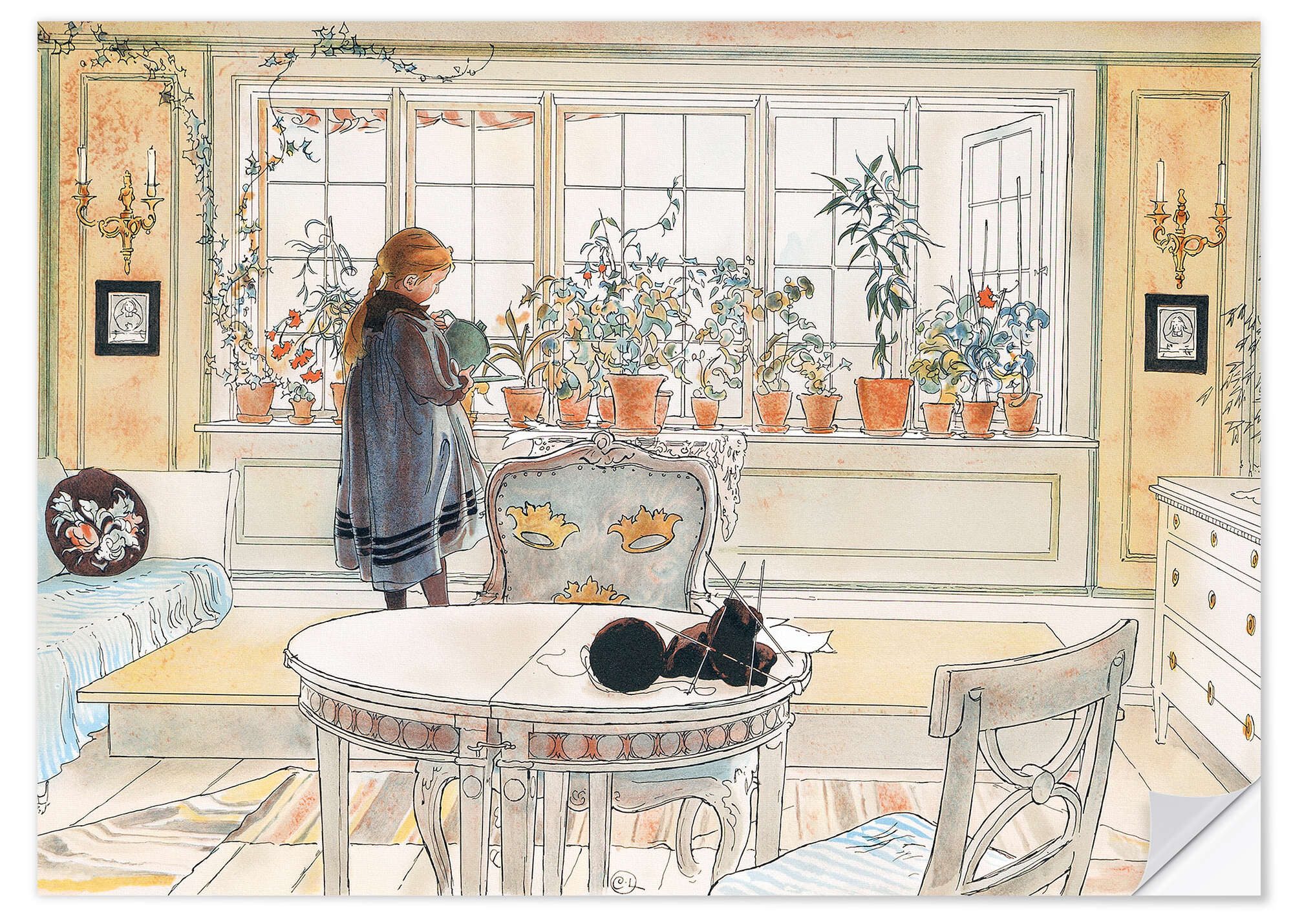 Wandfolie Carl Larsson