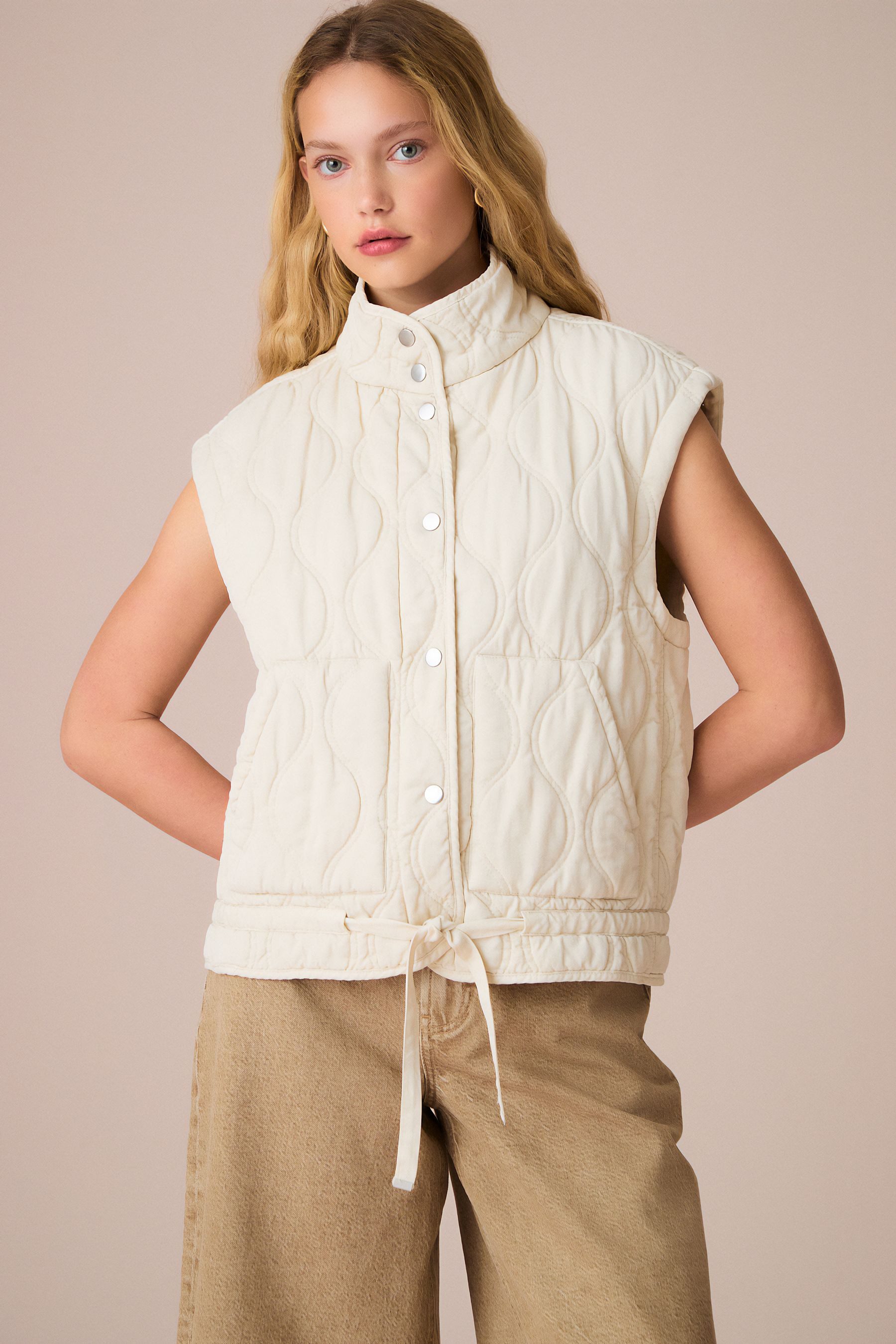 Steppweste Gestepptes Gilet aus 100 % Baumwolle