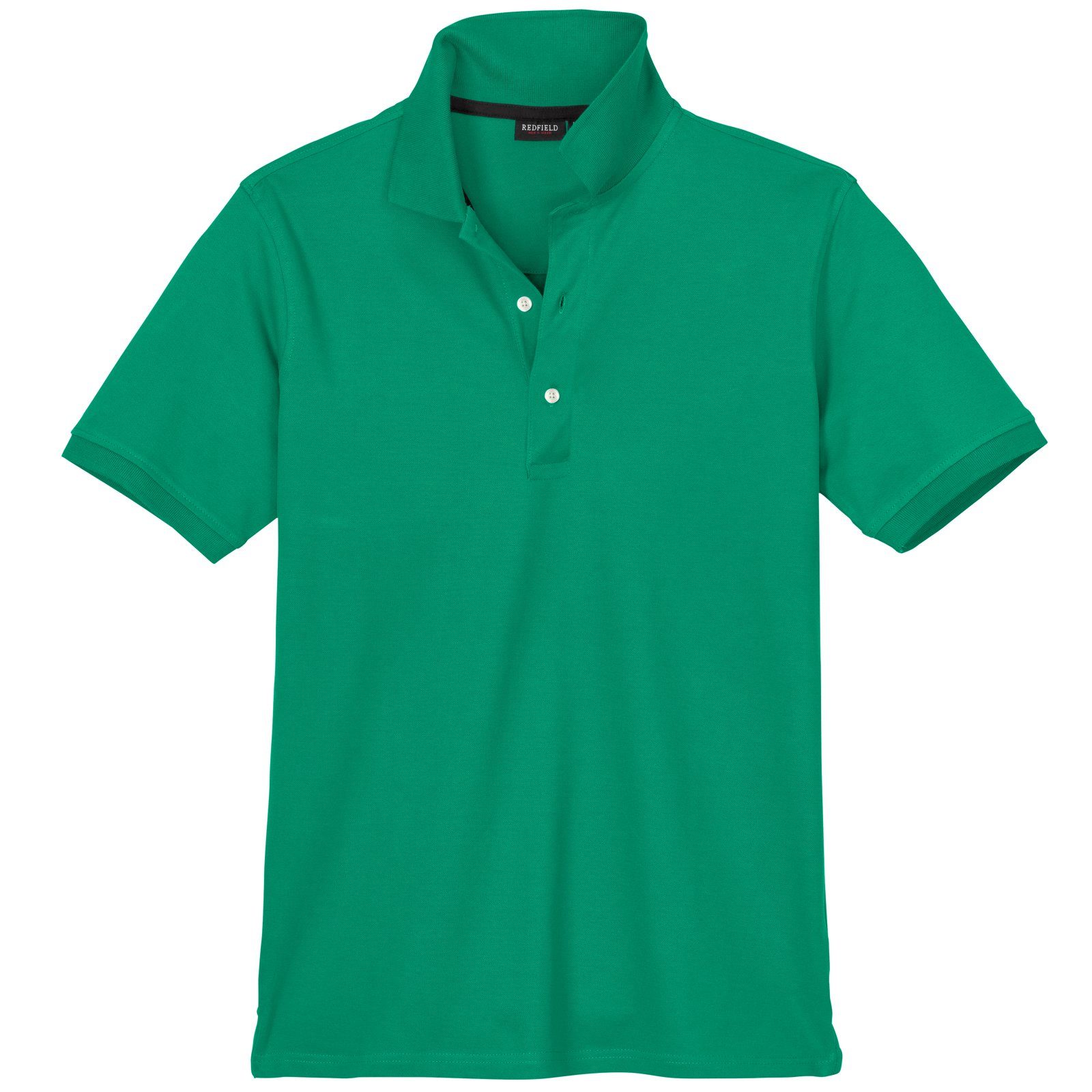 redfield Poloshirt Redfield Stretch-Poloshirt Übergröße grün
