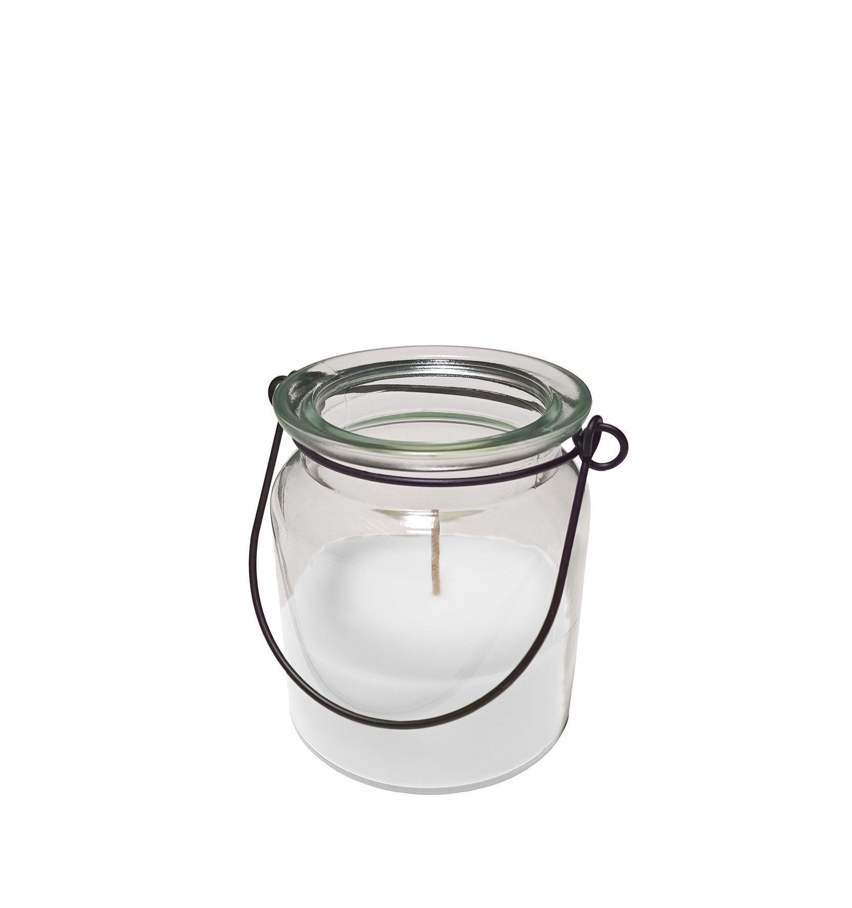 Kaheku Windlicht Kaheku Kerze im Glas Mavio, weiß, 9 cm hoch, 336047820 (1 St)