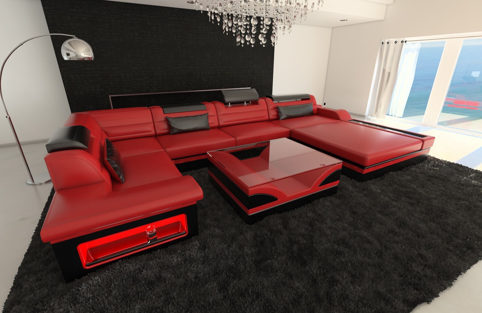 Sofa Dreams Wohnlandschaft Sofa Leder Mezzo günstig online kaufen