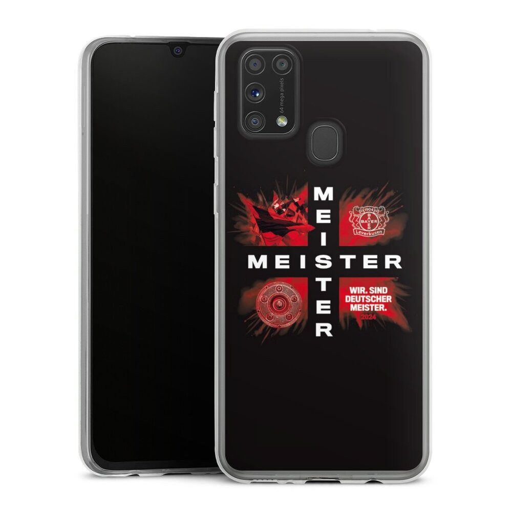 DeinDesign Handyhülle Bayer 04 Leverkusen Meister Offizielles Lizenzprodukt, Samsung Galaxy M31 Slim Case Silikon Hülle Ultra Dünn Schutzhülle