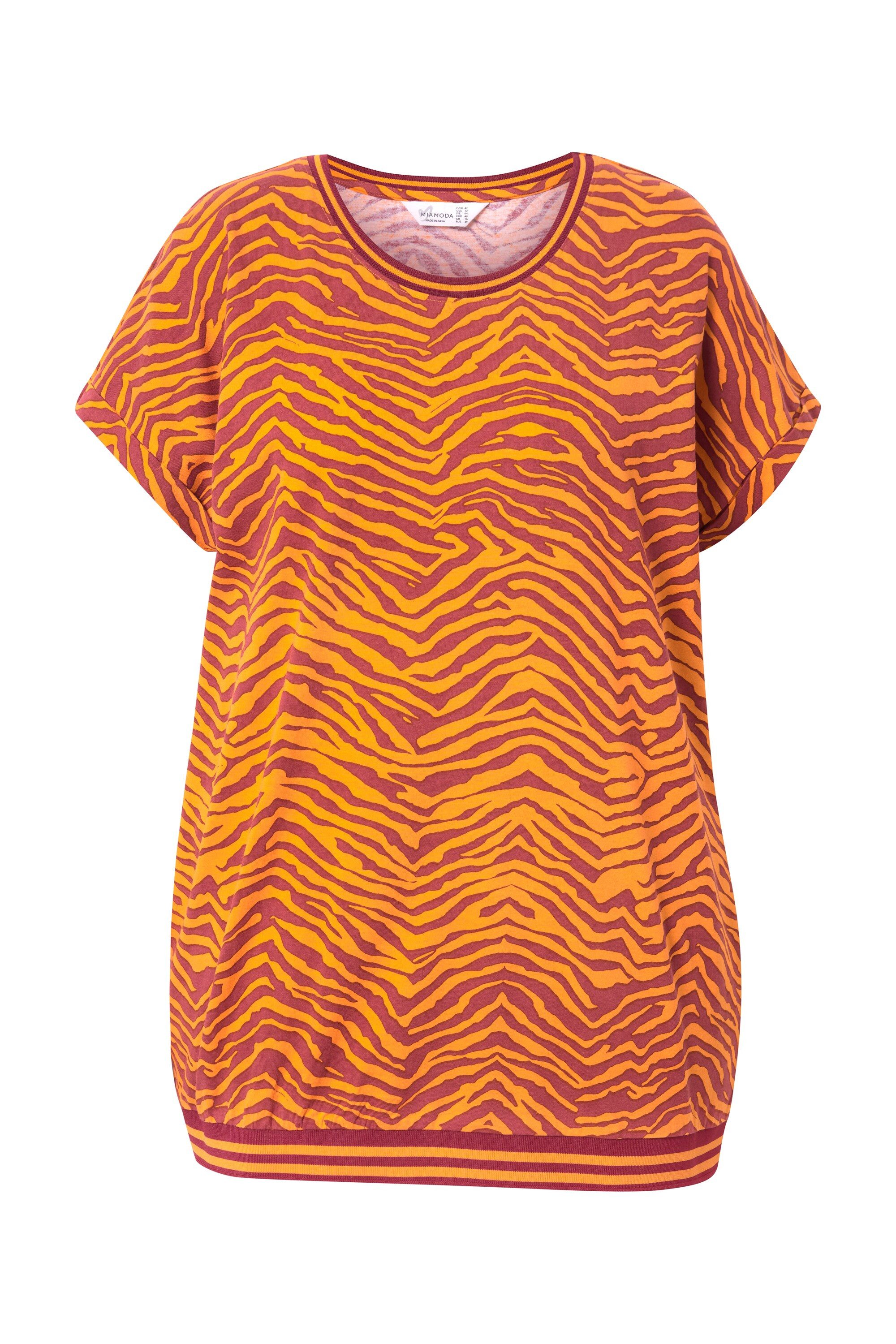 MIAMODA T-Shirt T-Shirt oversized Zebra Rundhals günstig online kaufen