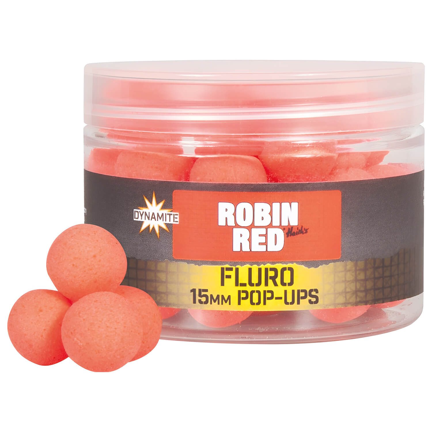 Dynamite Baits Fishing Kunstköder Dynamite Baits Robin Red Fluro Pop Ups Dumbells 15mm