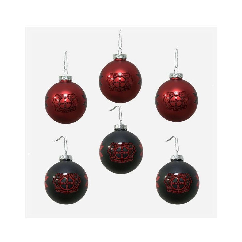 Bayer 04 Leverkusen Christbaumschmuck Bayer 04 Leverkusen Weihnachtskugeln 6er Set