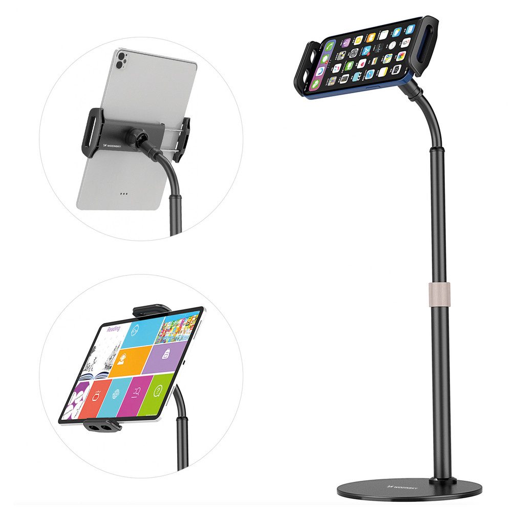 Wozinsky Tischständer Teleskopständer Tablethalter Tablet (höhenverstellbar, 360° drehbar, für 4,7-11 Zoll)