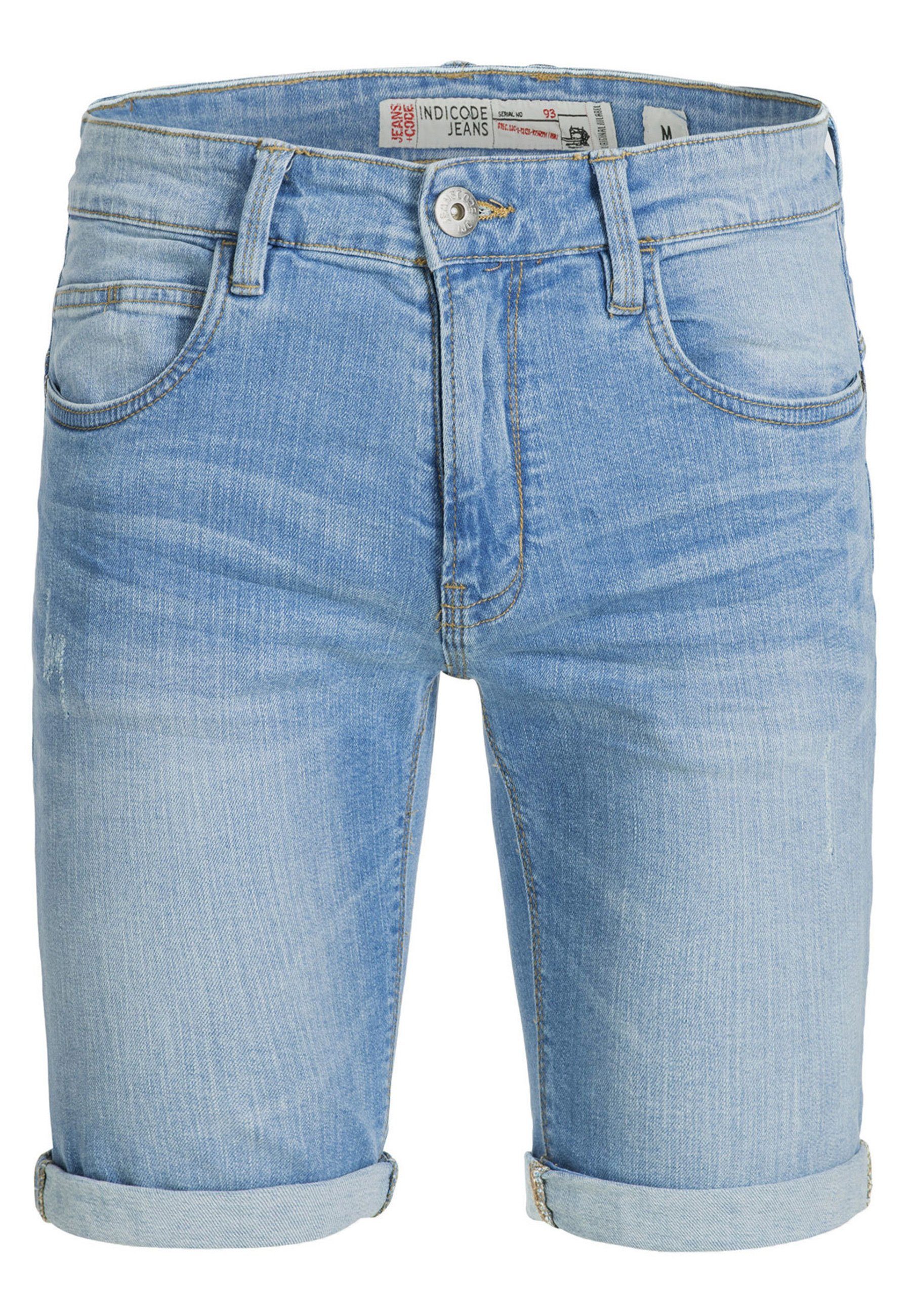 Indicode Jeansshorts Herren Caden Jeans Shorts Herrenshorts mit 5 Taschen, günstig online kaufen