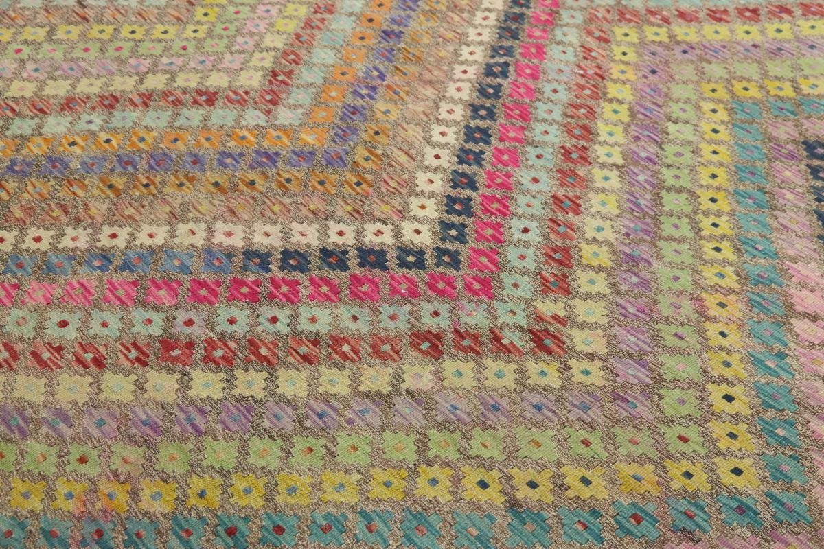 Orientteppich Kelim Afghan Höhe: Handgewebter Trading, Orientteppich, 3 mm 417x497 Nain rechteckig