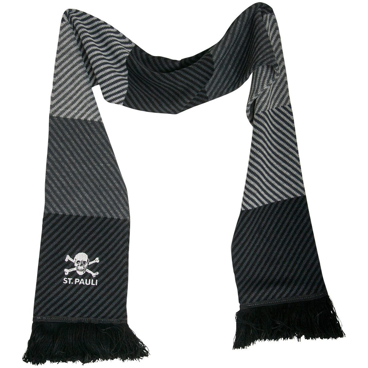 FC St. Pauli Schal FC St. Pauli - Schal Totenkopf Block - grau
