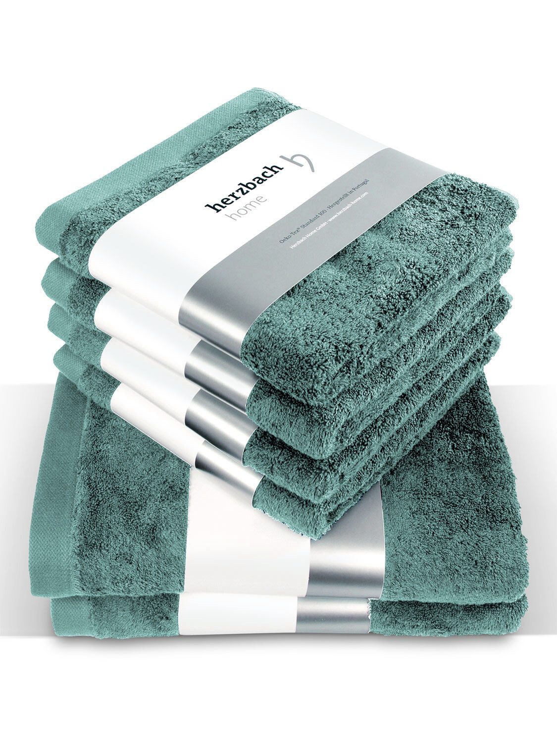 herzbach home Handtuch Set Pura, (6-St), 6er Set, 550g/m², Premium-Qualität günstig online kaufen
