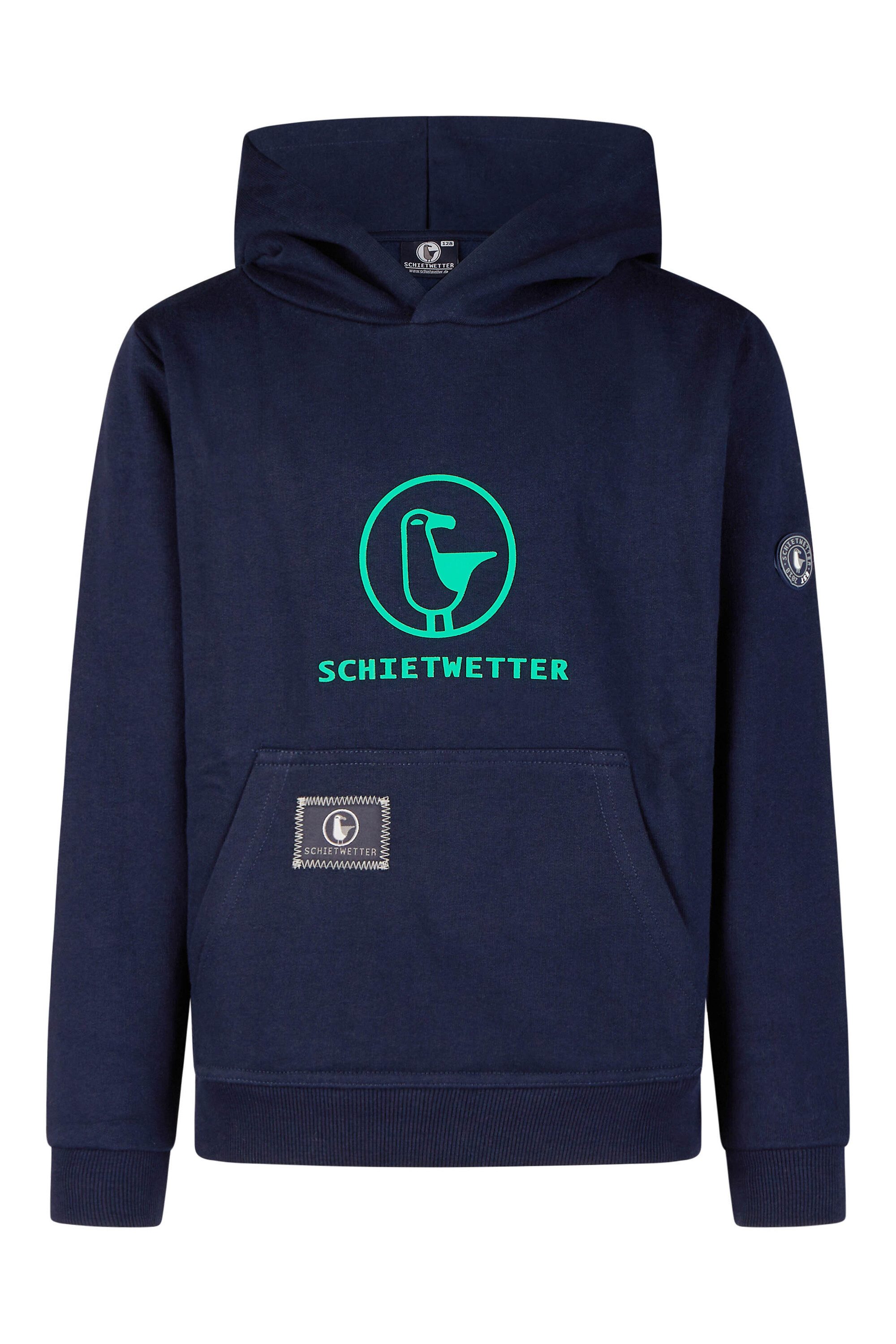 Schietwetter Kapuzenpullover Unisex Kinder Hoodie "Logoprint Toni" (1-tlg) Logoprint, Tasche