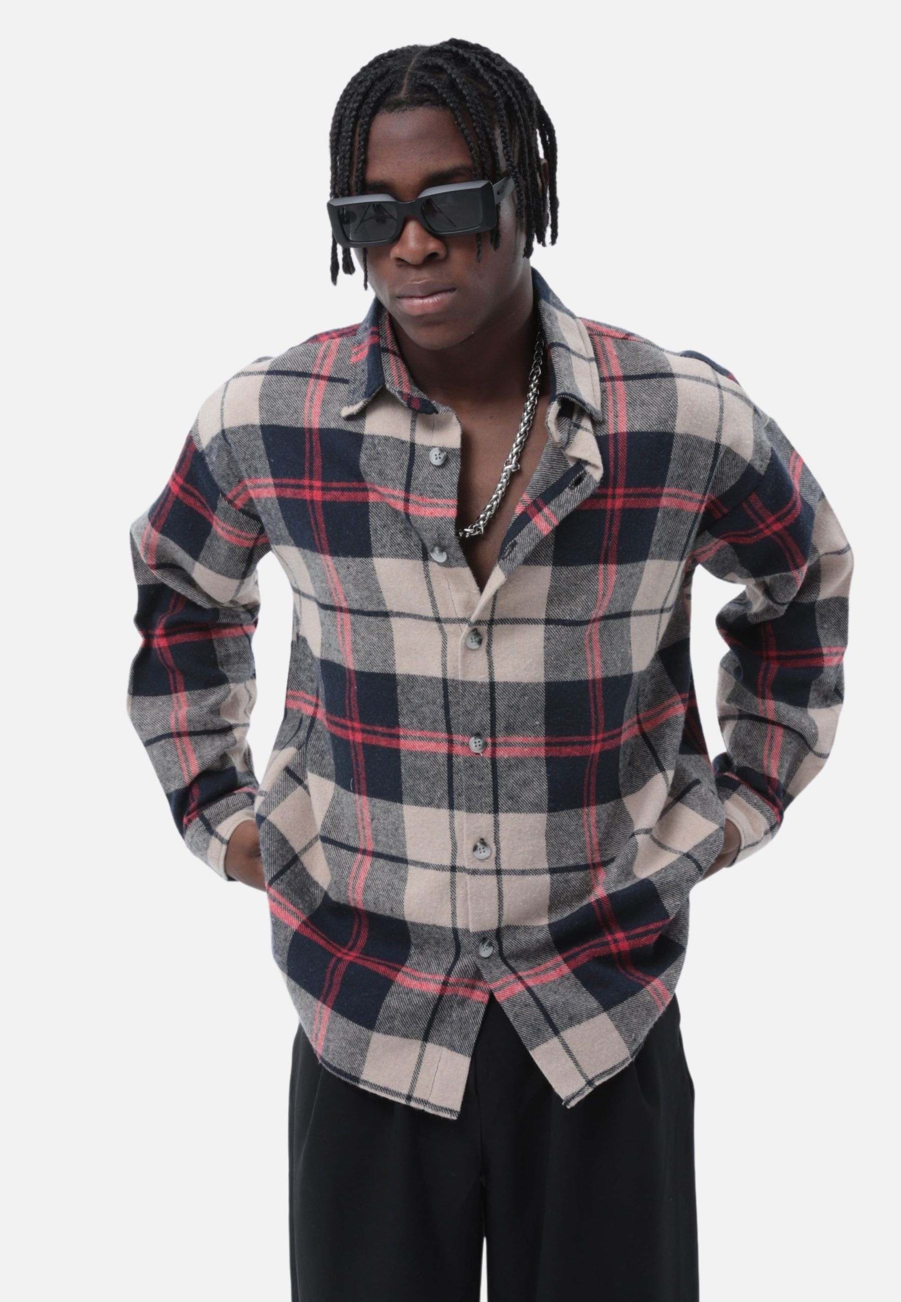 COFI Casuals Flanellhemd Flanellhemd Kariert Hemd günstig online kaufen