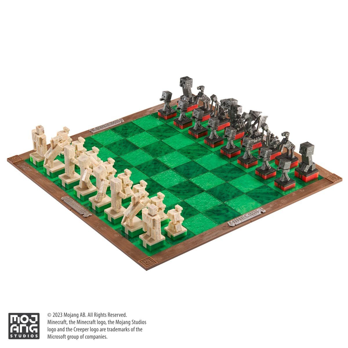 The Noble Collection Schachspiel, lizensiertes Minecraft Schach Spiel, offiziell Merchandise