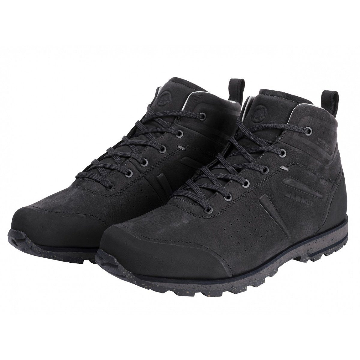 Mammut Wander-Travelschuhe Alvra II Mid (Leder, wasserdicht) dunkelgrau Wanderschuh
