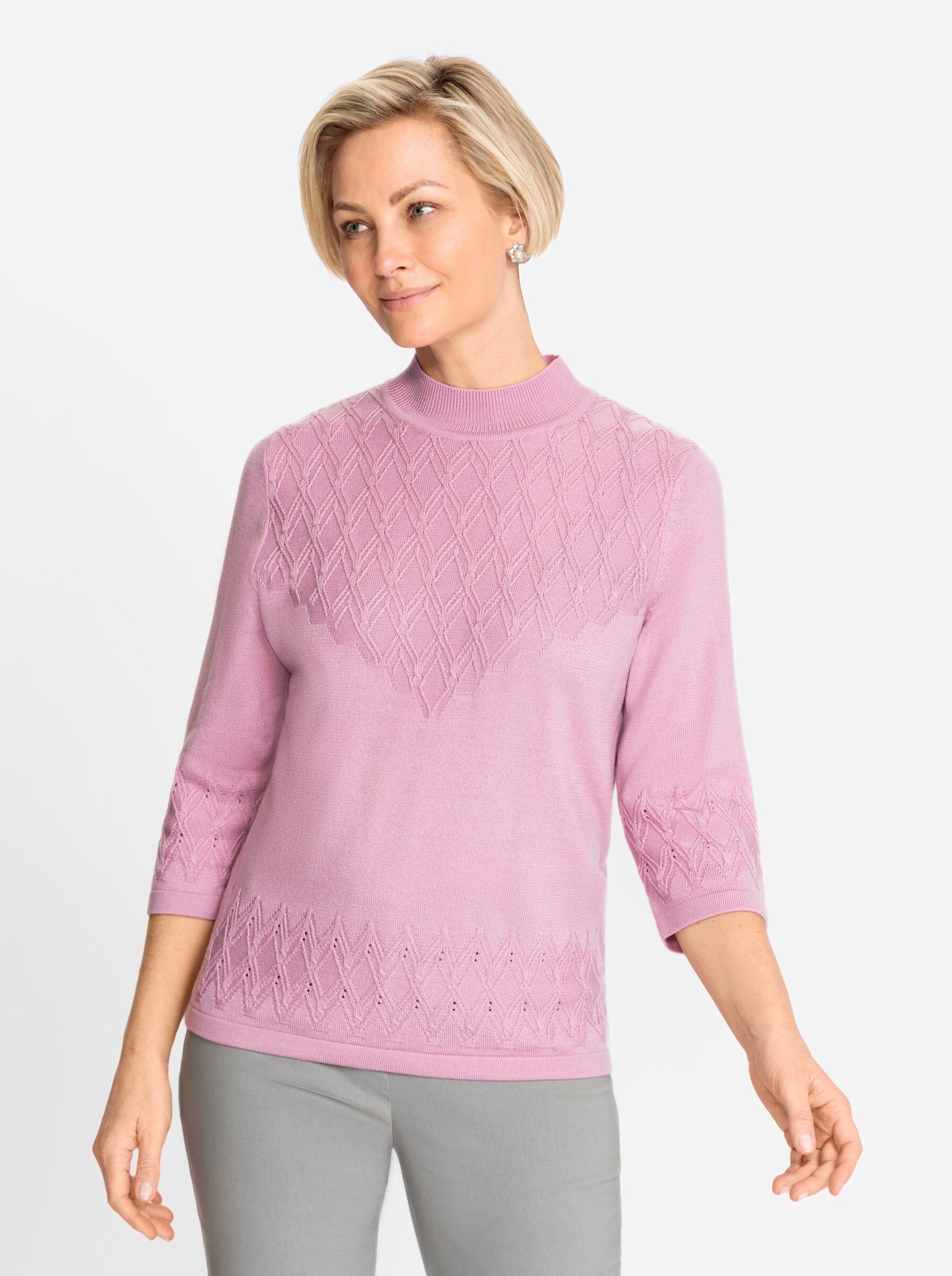 rosé WEIDEN Strickpullover WITT