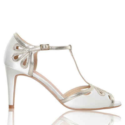 The perfect bridal company Brautschuhe Esme Satin ivory-gold The Perfect Bridal Company High-Heel-Pumps