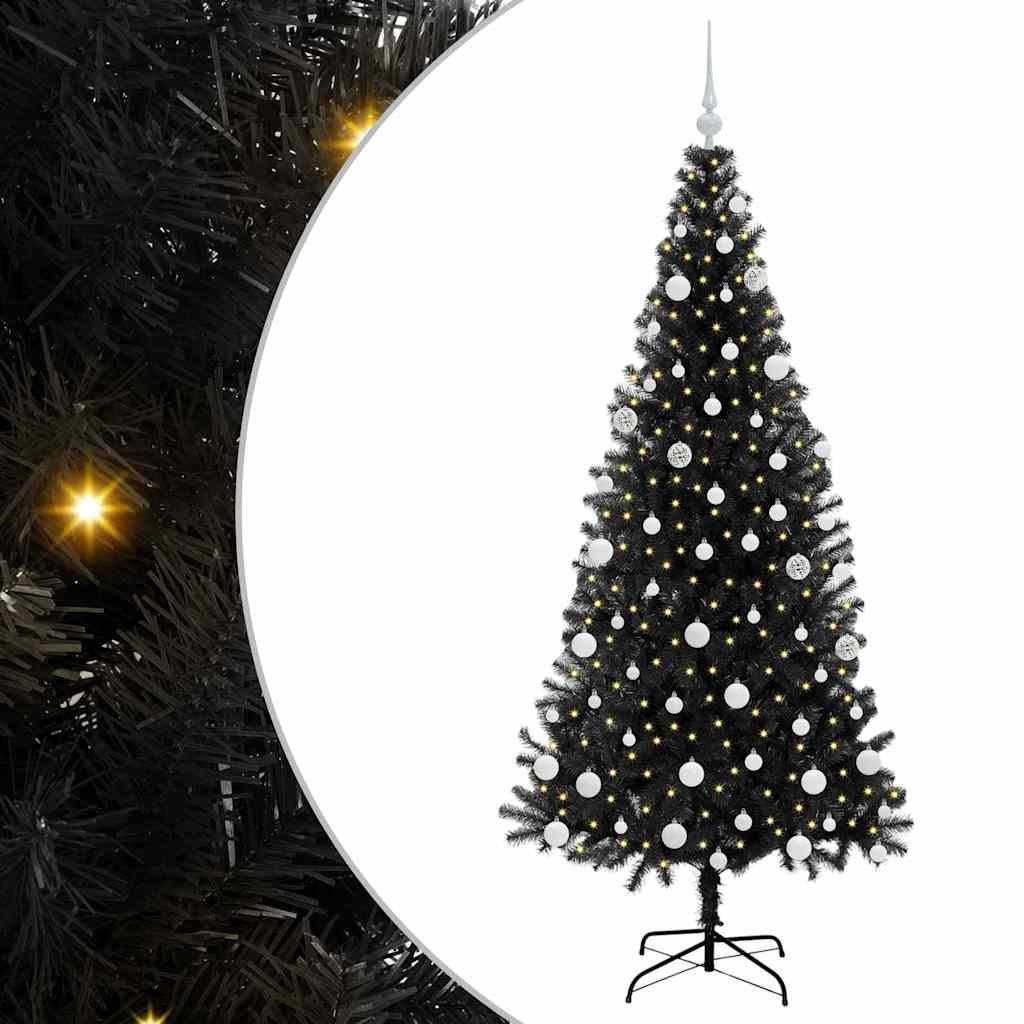 Künstlicher Weihnachtsbaum Weihnachtsbaum Schwarz 180 cm PVC