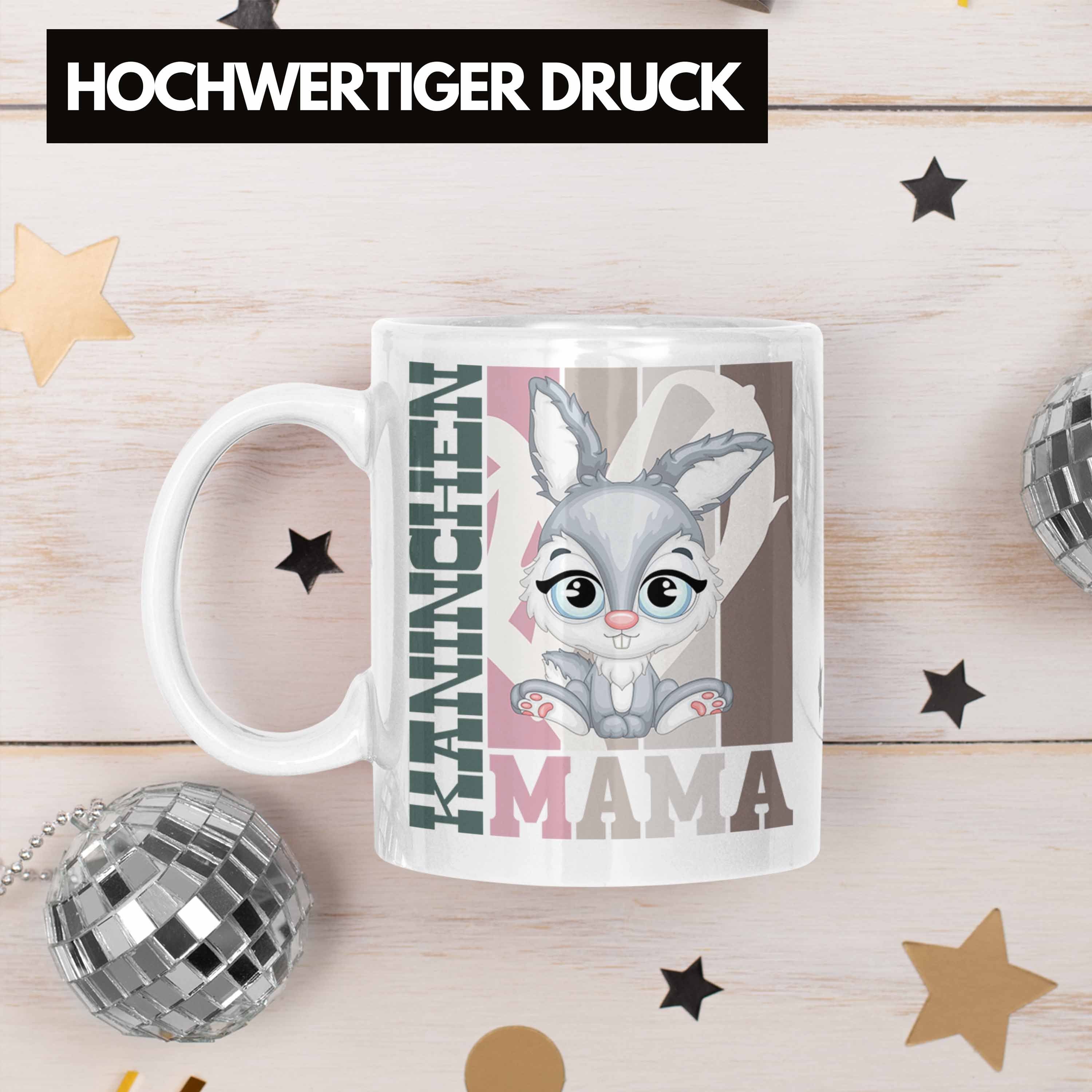 Kaninchen Tasse Hasen Mama Weiss Trendation Geschenk Besitzerin - Trendation Tasse Spruch für