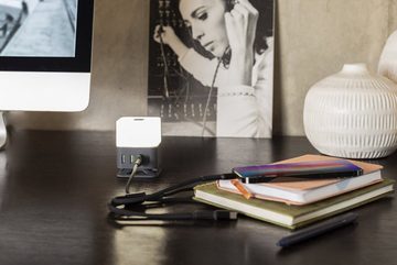 LIVOO Tischleuchte Tischlampe LED Touch Schreibtischlampe mit Ladefunktion USB TEA273, Nachttischleuchte, Nachttischlampe, modern, LED fest integriert, Tageslichtweiß, USB, Schlafzimmer, Esszimmer, Küche, Flur, Schreibtischleuchte