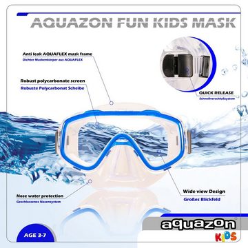 AQUAZON Taucherbrille FUN mit Schnorchel, Schnorchelset, Kinder von 3-7 Jahren