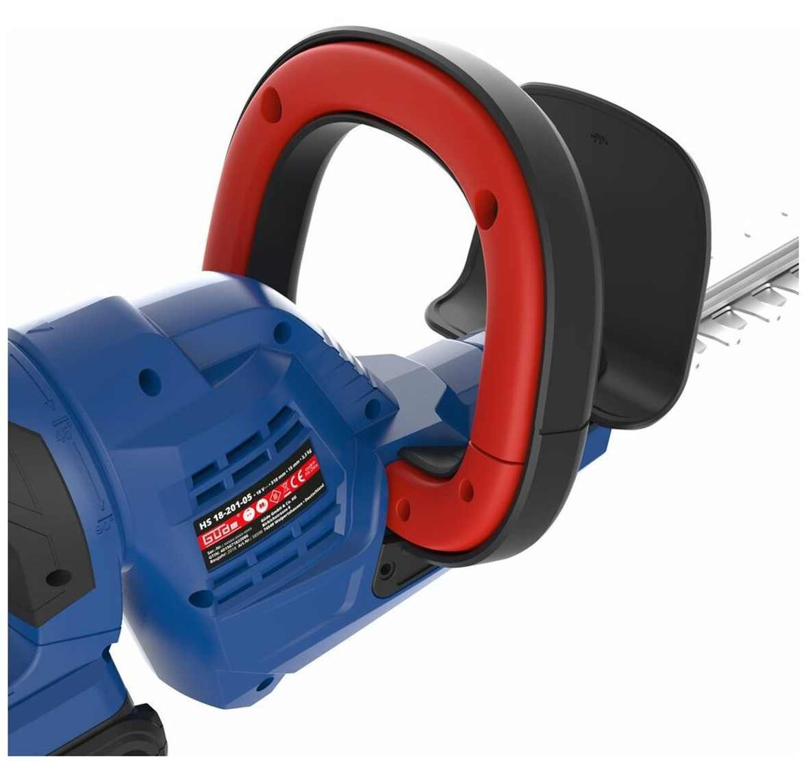 Güde Akku-Heckenschere Güde Heckenschere HS 18-201-05 + Akku 2.0 Ah & Ladegerät E³ Akkusystem