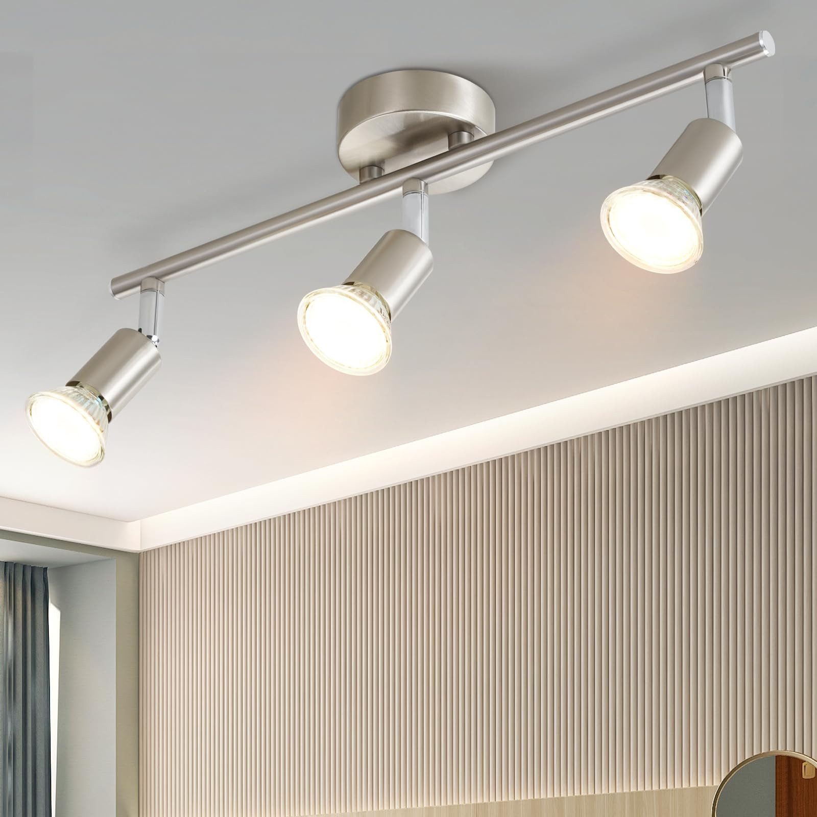 Nettlife Deckenstrahler 1/2/3/4/6 Flammig Wand Modern Deckenleuchte, Schwen günstig online kaufen