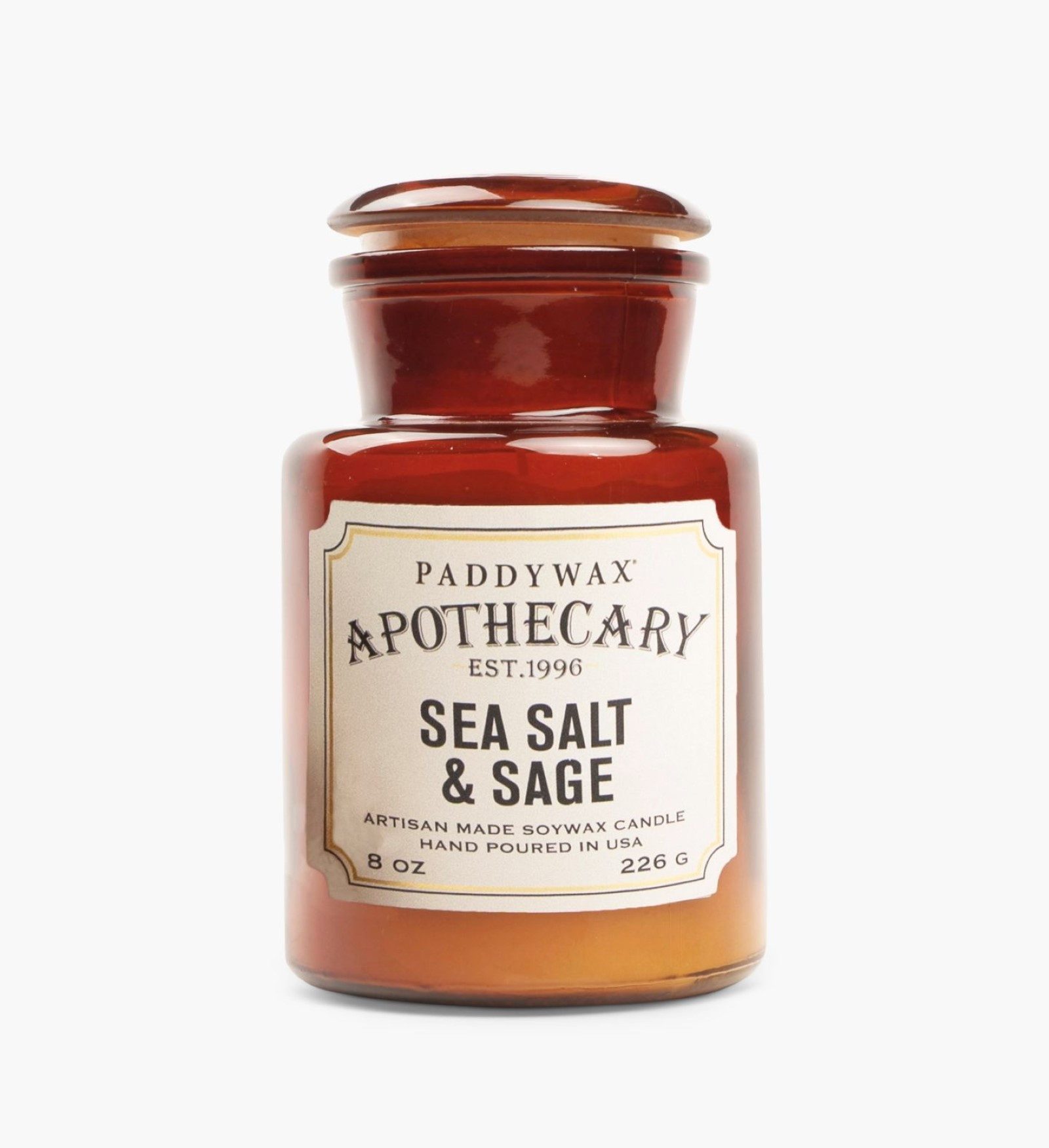 Gentlemen's Duftkerze Paddywax Apothecary Kerze, 240 ml im Apothekerglas (1-tlg), Paddywax Aroma & Düfte, Raumduft Parfüm-Kerze, Duft-Wachs Aromakerze