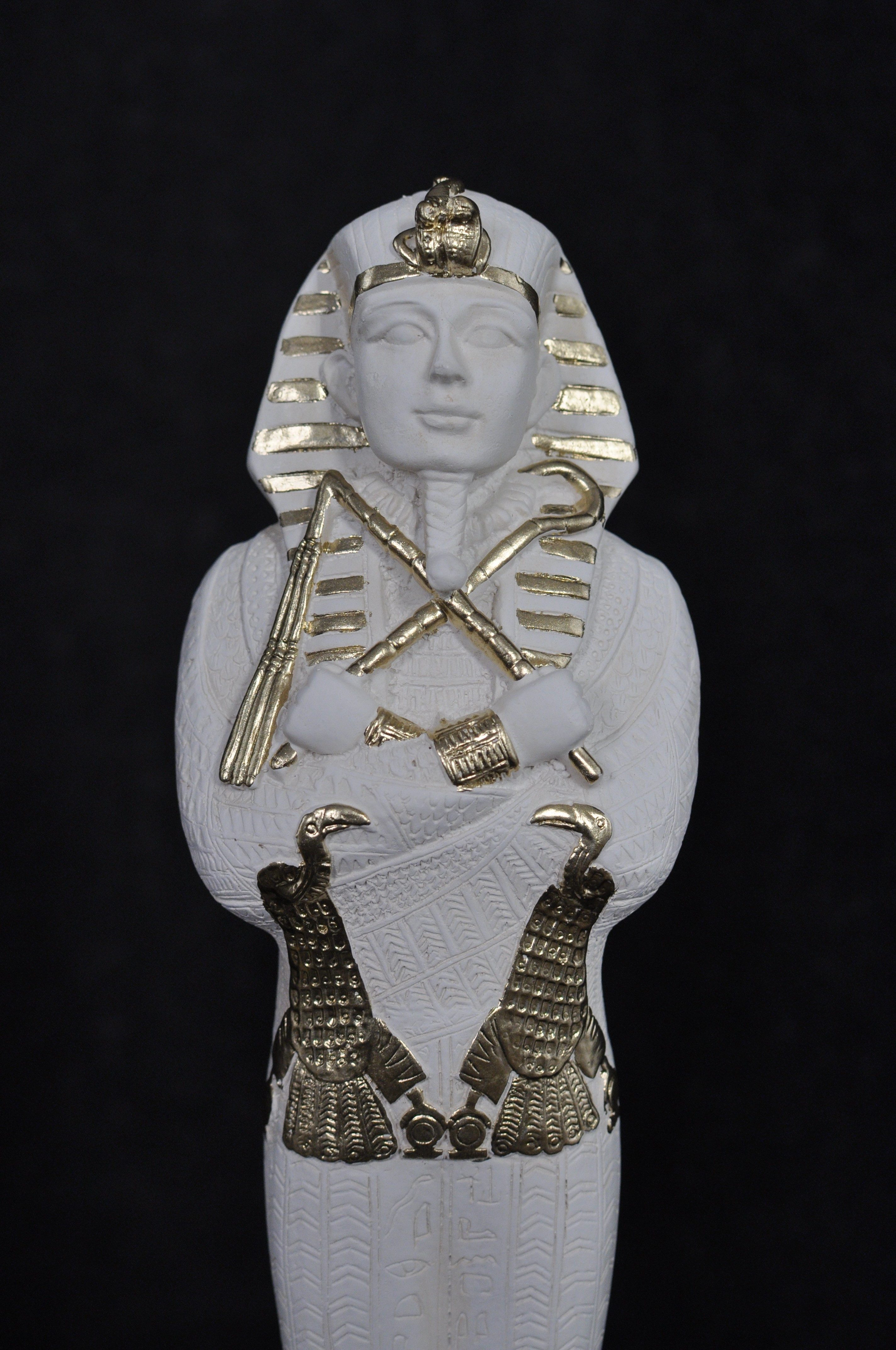 JVmoebel Skulptur Ägyptische Pharao Büste aus Polyresin in Antik-Optik, Made in Europa
