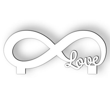 Namofactur Teelichthalter Unendlichkeitszeichen Infinity 'Love' Unendlich Zeichen (6 St., 2-teilig), Geschenk zum Jahrestag, Hochzeitstag, Liebesgeschenk