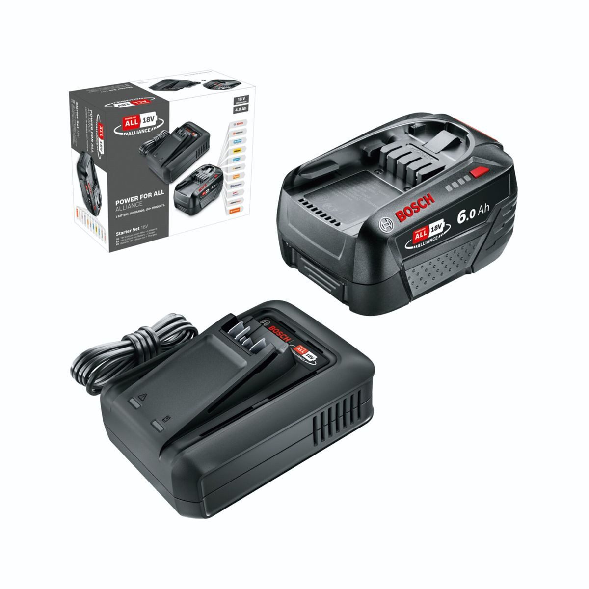 BOSCH Starter-Set 18 V 6.0Ah + AL18-44 Akku