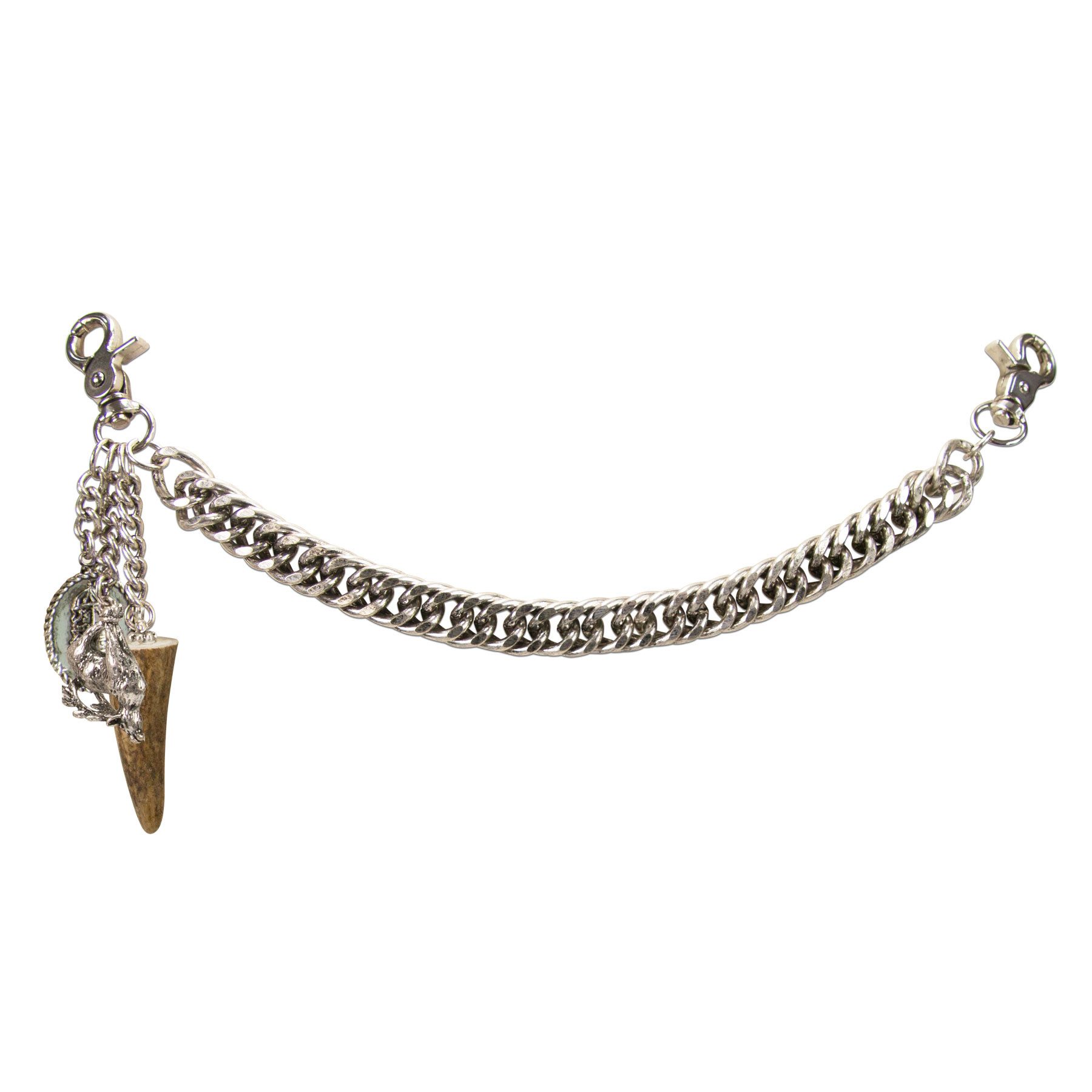 Kette mit Anhänger Trachten-Charivari Siggi (antik-silber-farben)