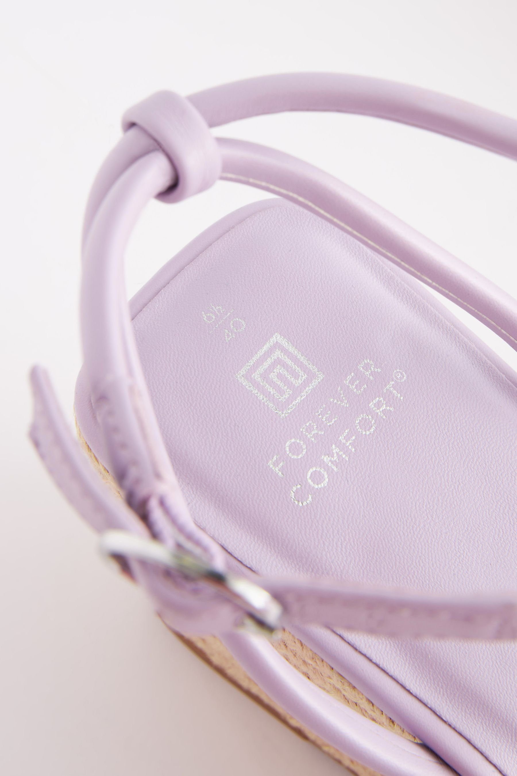 Lilac Comfort® Keilsandalette Forever Next Purple (1-tlg) Keilabsatzsandale Eckige