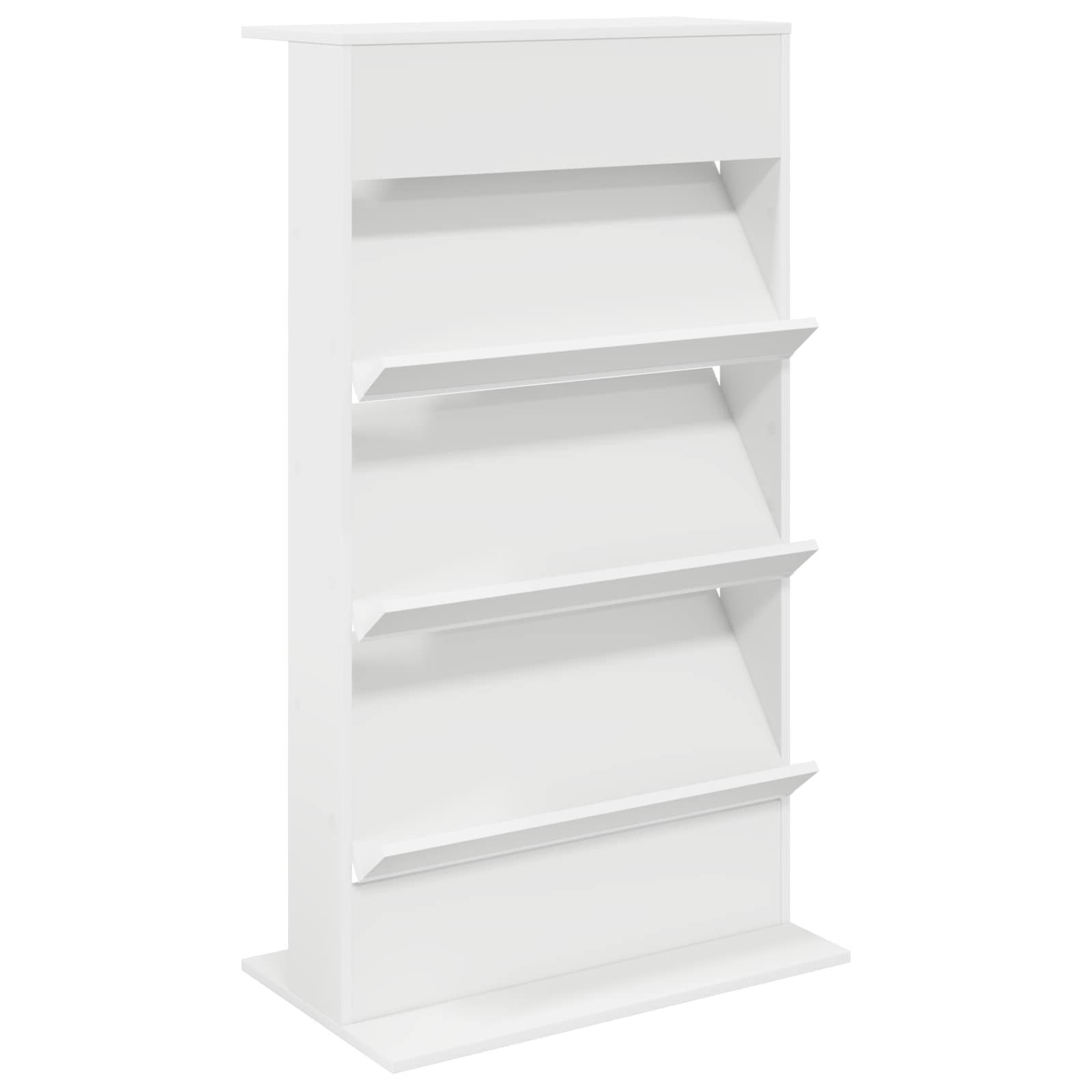 vidaXL Zeitungsständer Magazinregal Weiß 70 x 41 x 126 cm Holzwerkstoff (1 St)