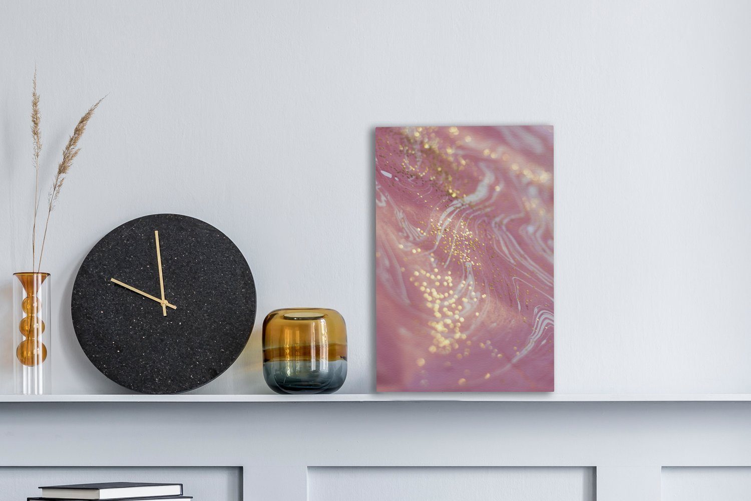 OneMillionCanvasses® Leinwandbild Marmor - Glitzer - günstig online kaufen