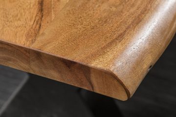 riess-ambiente Sitzbank MAMMUT NATURE 160cm honigfarben, mit Baumkante aus Massivholz