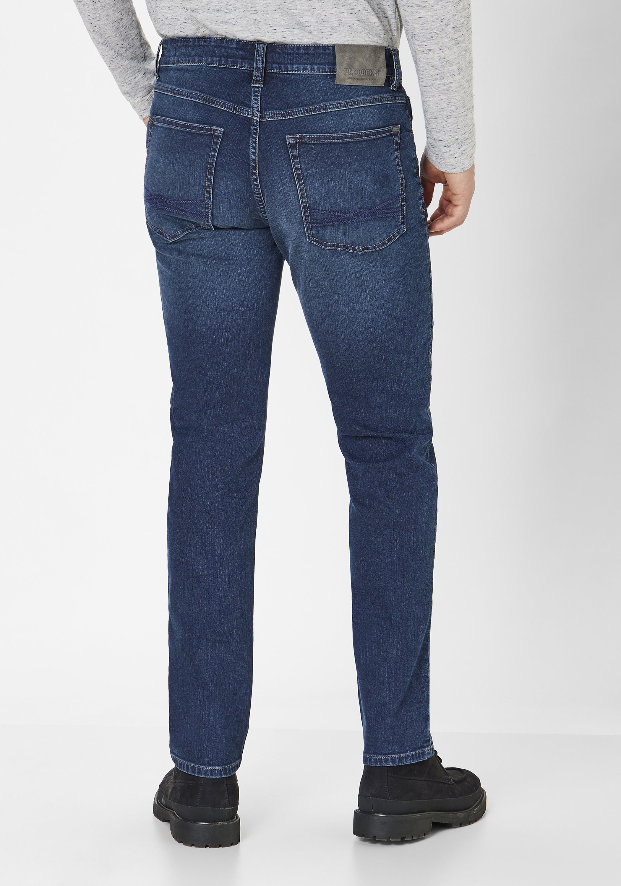 vintage Regular-fit-Jeans dark Straight-Fit wash Paddock's blue Jeans Regular 5-Pocket BEN