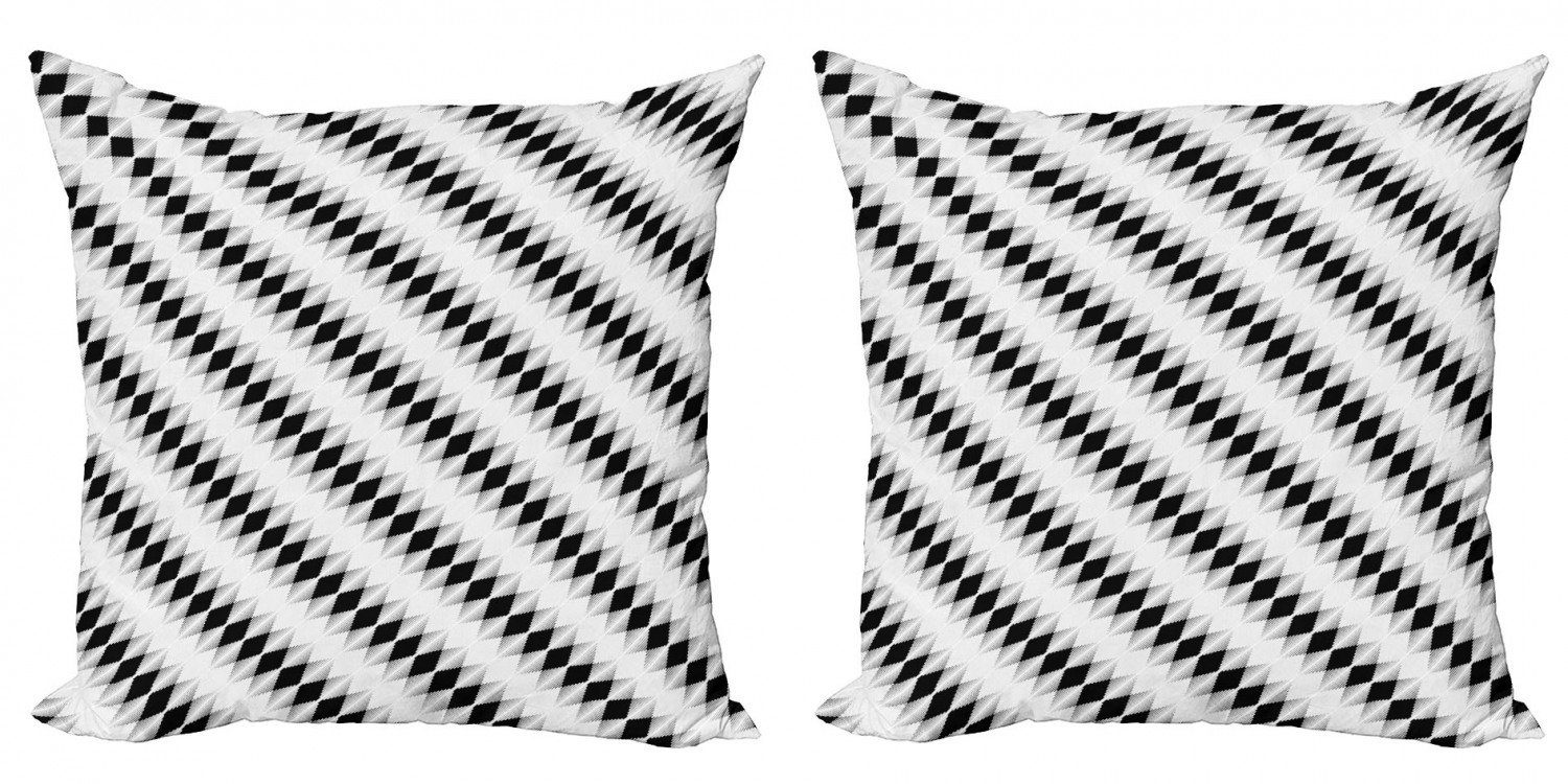(2 Illusion Stück), Kissenbezüge Monochrome Abakuhaus Doppelseitiger Psychedelic Digitaldruck, Accent Kunst Modern