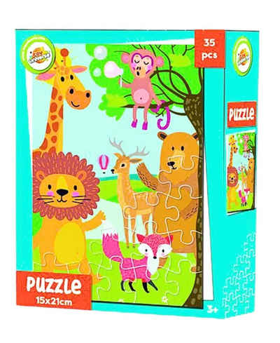 Puzzle Tiere, 35 Puzzleteile, mini Kinderpuzzle 35 Teile ab 3 Jahre