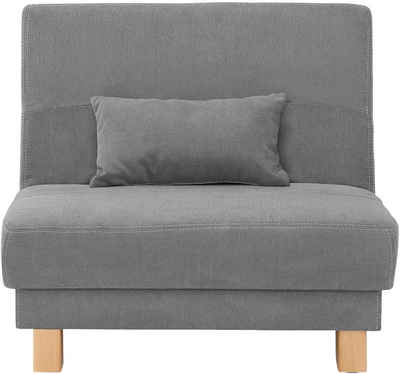 Home affaire Schlafsofa Gina, vom Sofa zum Bett mit einem Handgriff, in 4 Breiten, Nierenkissen