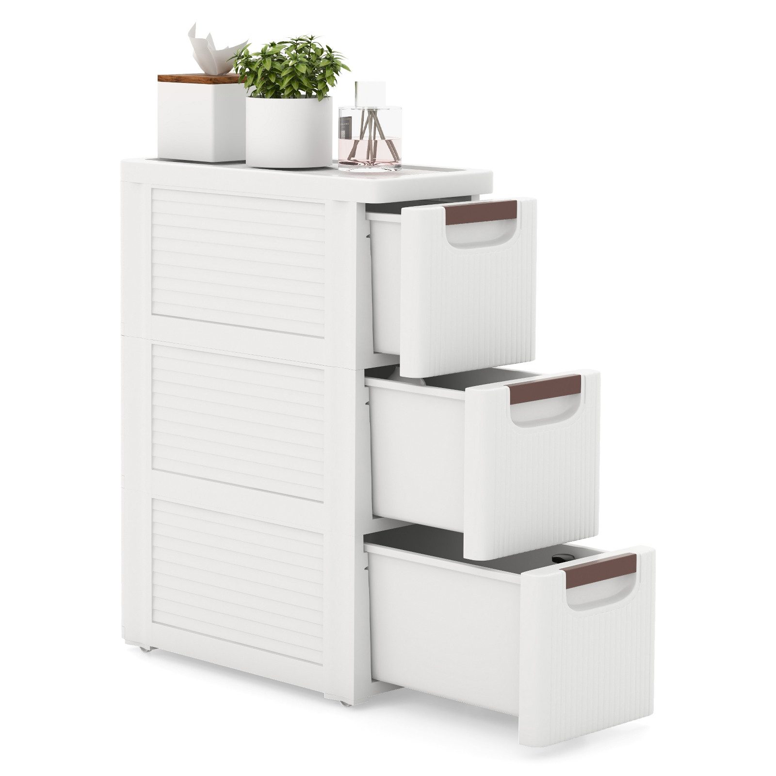 KOMFOTTEU Sideboard, Nischenschrank schmal, Badschrank mit günstig online kaufen