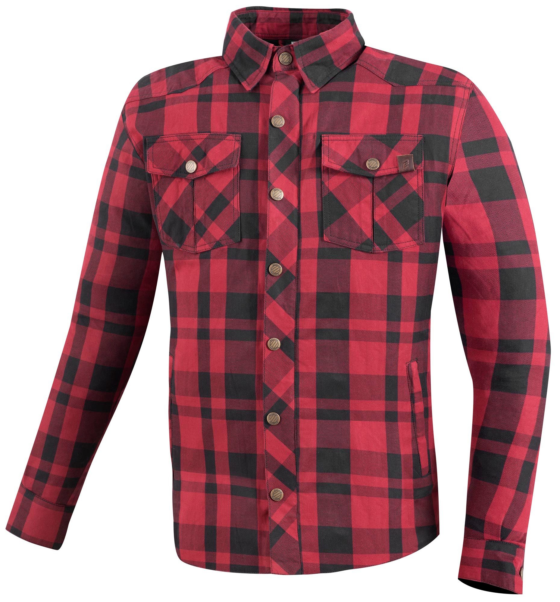 Bogotto Motorradjacke Forgewood Motorrad Hemd protektoren weitenverstellbar