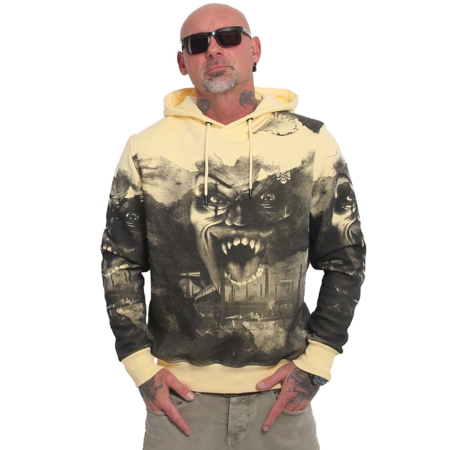 YAKUZA Hoodie Horror Allover günstig online kaufen