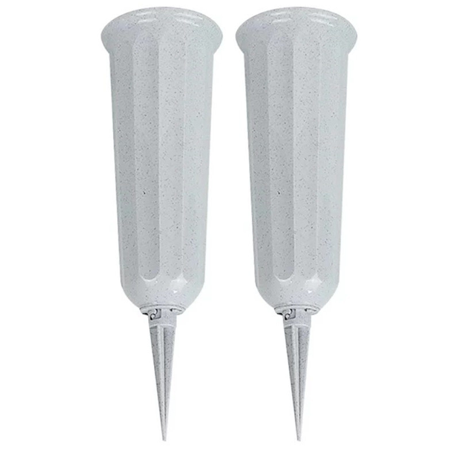 BAYLI Bodenvase 2er Set Grabvase aus Kunststoff mit Erdspieß, Friedhofsvase günstig online kaufen